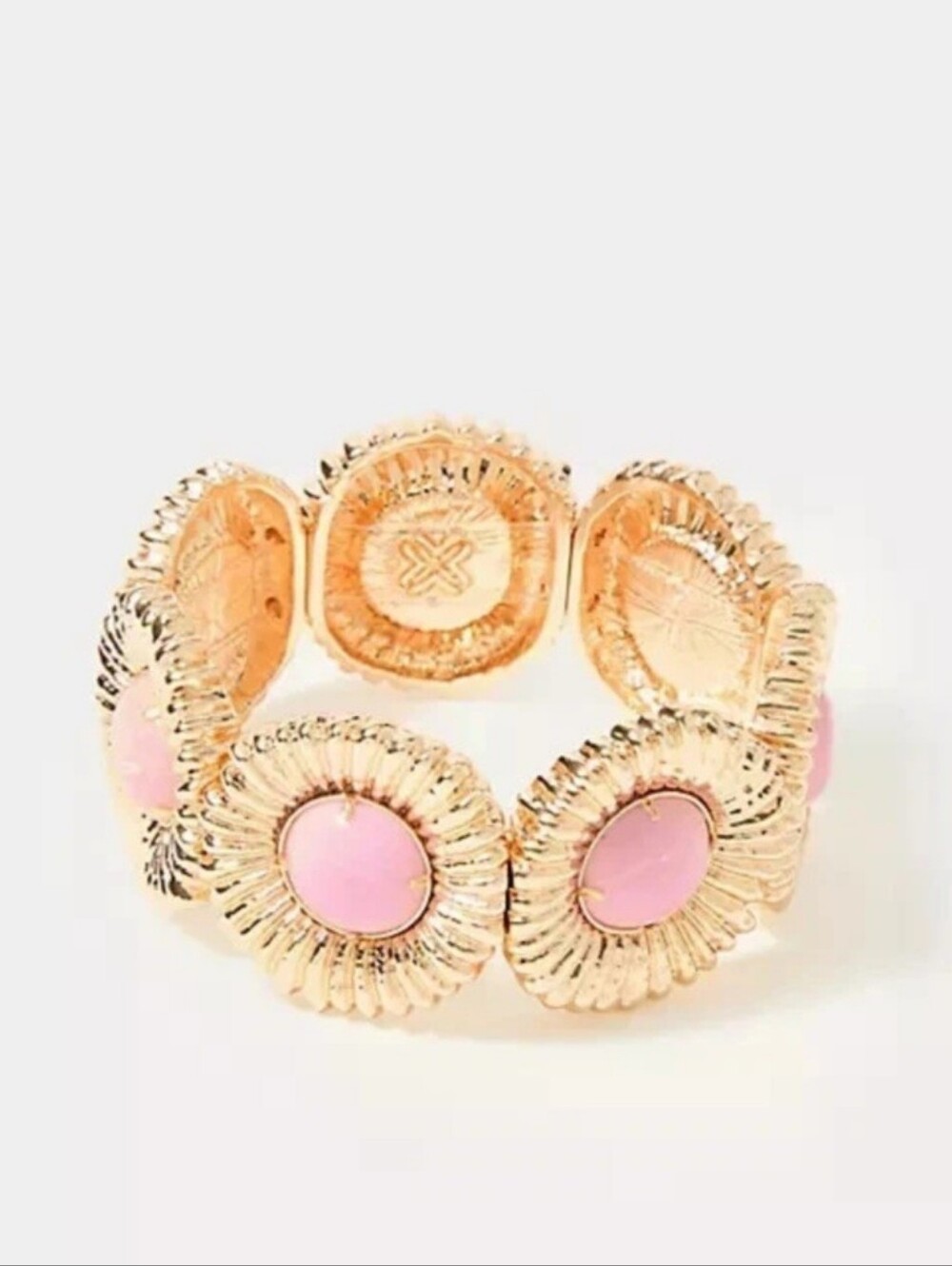 NWT Lilly Pulitzer Pink Stretch Bracelet. One Final Fling. Color Is Pink Bliss.
